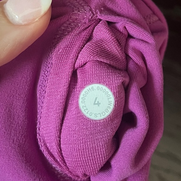 Lululemon Align High-Rise Crop 23” *Double Lined – Vivid Plum Size 4 – Rare - Picture 10 of 10